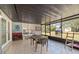Cozy screened porch with patio furniture and backyard views at 15330 Sw 59Th Ct, Ocala, FL 34473