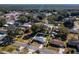 Aerial view showing home's location in quiet neighborhood at 24 Banyan Dr, Ocala, FL 34472