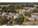 Aerial view of residential neighborhood showing home's location and surrounding area at 24 Banyan Dr, Ocala, FL 34472