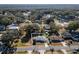 Aerial view of single story home with large backyard and surrounding neighborhood at 24 Banyan Dr, Ocala, FL 34472