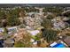 Aerial view of residential neighborhood with single Gathering homes at 24 Banyan Dr, Ocala, FL 34472