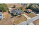 House with pool and fenced backyard, aerial view showing surrounding properties at 12887 Sw 31St Avenue Rd, Ocala, FL 34473