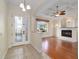 Bright entryway with tile flooring, glass front door, and views into the living room at 2699 Nw 58Th Terrace, Ocala, FL 34482