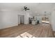 Spacious living room with high ceilings and hardwood floors at 12051 Sw 39Th Ln, Ocala, FL 34481