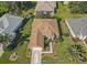 Top-down view of a house and surrounding neighborhood at 12152 Se 91St Ave, Summerfield, FL 34491