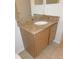 Bathroom vanity with granite countertop and wood cabinets at 4085 Sw 49Th Ave, Ocala, FL 34474