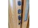 Close-up of the front door hardware at 4085 Sw 49Th Ave, Ocala, FL 34474