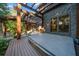 Relaxing hot tub on a deck with pergola and beautiful views at 5004 Se 5Th Ave, Ocala, FL 34480