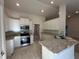 Modern kitchen with stainless steel appliances and an island at 32 Dogwood Drive Ln, Ocala, FL 34472