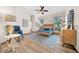 Bright bedroom with hardwood floors and ceiling fan at 3803 Se 6Th Ave, Ocala, FL 34480