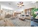 Open concept living and dining area with hardwood floors at 3803 Se 6Th Ave, Ocala, FL 34480