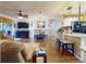 Open-concept living and dining area adjacent to the kitchen at 8327 Sw 79Th Cir, Ocala, FL 34476