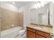 Bathroom with tub, shower, granite vanity at 9733 Sw 74Th Pl, Ocala, FL 34481