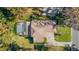 Aerial view of house, pool, and driveway at 1825 Se 36Th Pl, Ocala, FL 34471
