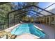 Relaxing pool and patio area under screen at 1825 Se 36Th Pl, Ocala, FL 34471