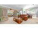 Open concept living room with view of kitchen and dining area at 8478 Sw 60Th Ct, Ocala, FL 34476