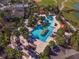 Resort-style pool with palm trees and lounge chairs at 9551 Sw 70Th Loop, Ocala, FL 34481