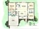 Floor plan of a house showing the layout of the kitchen, great room, bedrooms, and bathrooms at 5083 Sw Hyacinth Ct, Dunnellon, FL 34431