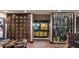 Private wine room with lockers and tasting area at 4086 Nw 48Th Terrace Rd, Ocala, FL 34482