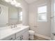 Small bathroom with single sink vanity and toilet at 9781 Sw 79Th Lane Rd, Ocala, FL 34481