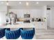Contemporary kitchen with white cabinets, a large island, and modern appliances at 15720 Sw 19Th Ter, Ocala, FL 34473