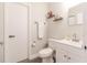 Simple bathroom with white vanity and toilet at 41 Hickory Trak, Ocala, FL 34472