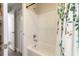 Updated bathroom with a bathtub and shower at 41 Hickory Trak, Ocala, FL 34472