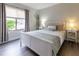 Cozy bedroom featuring a white bed frame and grey bedding at 41 Hickory Trak, Ocala, FL 34472