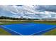 Community basketball court on a bright, partly cloudy day at 9989 Se 161St Lane Rd, Summerfield, FL 34491