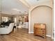 View of the foyer leading into the living room and kitchen area at 7102 Sw 91St Ct, Ocala, FL 34481