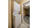 Stackable washer and dryer in a convenient laundry room at 2505 Se 18Th Cir, Ocala, FL 34471