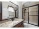 Bathroom with granite countertop and a shower/tub combo at 3907 Se 10Th Ave, Ocala, FL 34480