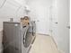 Laundry room with washer, dryer, and additional shelving at 6243 Sw 89Th Street Rd, Ocala, FL 34476
