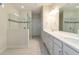 Double vanity bathroom with glass shower at 6622 Sw 97Th Terrace Rd, Ocala, FL 34481