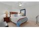 Bedroom with double bed and nightstands at 1673 Belle Grove Dr, The Villages, FL 32162