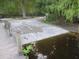 Concrete boat ramp with wooden walkway leading to the water at 17935 Se 10Th Pl, Silver Springs, FL 34488