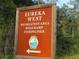 Sign for Eureka West Recreation Area, Boat Ramp and Fishing Pier at 17935 Se 10Th Pl, Silver Springs, FL 34488