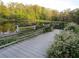 Serene waterfront dock with wooden benches, overlooking calm waters at 17935 Se 10Th Pl, Silver Springs, FL 34488