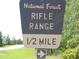 National Forest Rifle Range sign, 1/2 mile ahead at 17935 Se 10Th Pl, Silver Springs, FL 34488