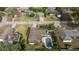 House with a pool, as seen from above at 1918 Ne 9Th St, Ocala, FL 34470