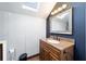 Bathroom with skylight and modern vanity at 21959 Nw 6Th St, Dunnellon, FL 34431