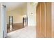 Open entryway with hardwood floors and view into living room at 21959 Nw 6Th St, Dunnellon, FL 34431
