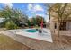 Stunning pool and spa with patio furniture and landscaping at 21959 Nw 6Th St, Dunnellon, FL 34431