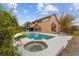 Relaxing pool and spa with a view of the home at 21959 Nw 6Th St, Dunnellon, FL 34431