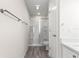 Clean bathroom featuring a shower stall and vinyl flooring at 3321 Sw 153Rd Place Rd, Ocala, FL 34473