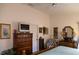 Bedroom with a king-size bed and ample closet space at 4707 River Ridge Dr, Leesburg, FL 34748