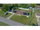 Aerial view showing house, shed, boat, and neighborhood at 6931 Se 54Th St, Ocala, FL 34472