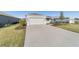 One-story home with gray exterior, two-car garage, and landscaped front yard at 9002 Sw 75Th Loop, Ocala, FL 34481