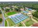 Aerial view of community basketball courts at 16691 Sw 30Th Terrace Rd, Ocala, FL 34473