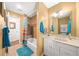 Bathroom with shower/tub combo and updated tile at 2201 Nw 135Th Ln, Citra, FL 32113